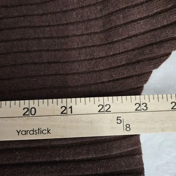 Free People Sweater S Sublime Pullover in Chocolate Lava Ribbed‎ Boho Whimsigoth - Picture 3 of 14